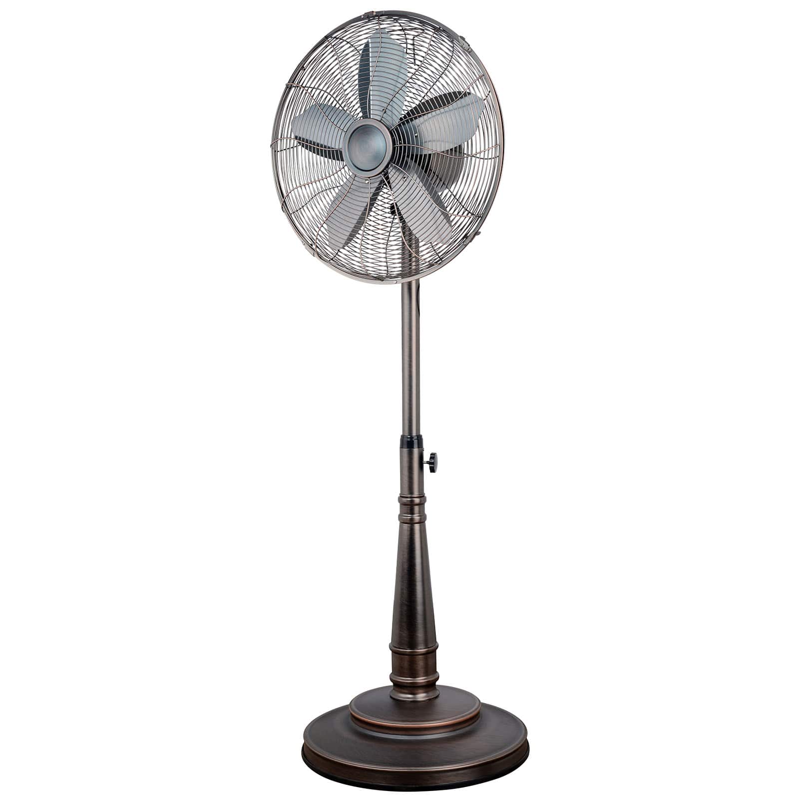 Front. Optimus - Optimus 16 Inch Retro Oscillating Stand Fan with Oil Rubbed Bronze Finish - Bronze.