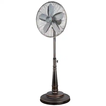 Front. Optimus - Optimus 16 Inch Retro Oscillating Stand Fan with Oil Rubbed Bronze Finish - Bronze.