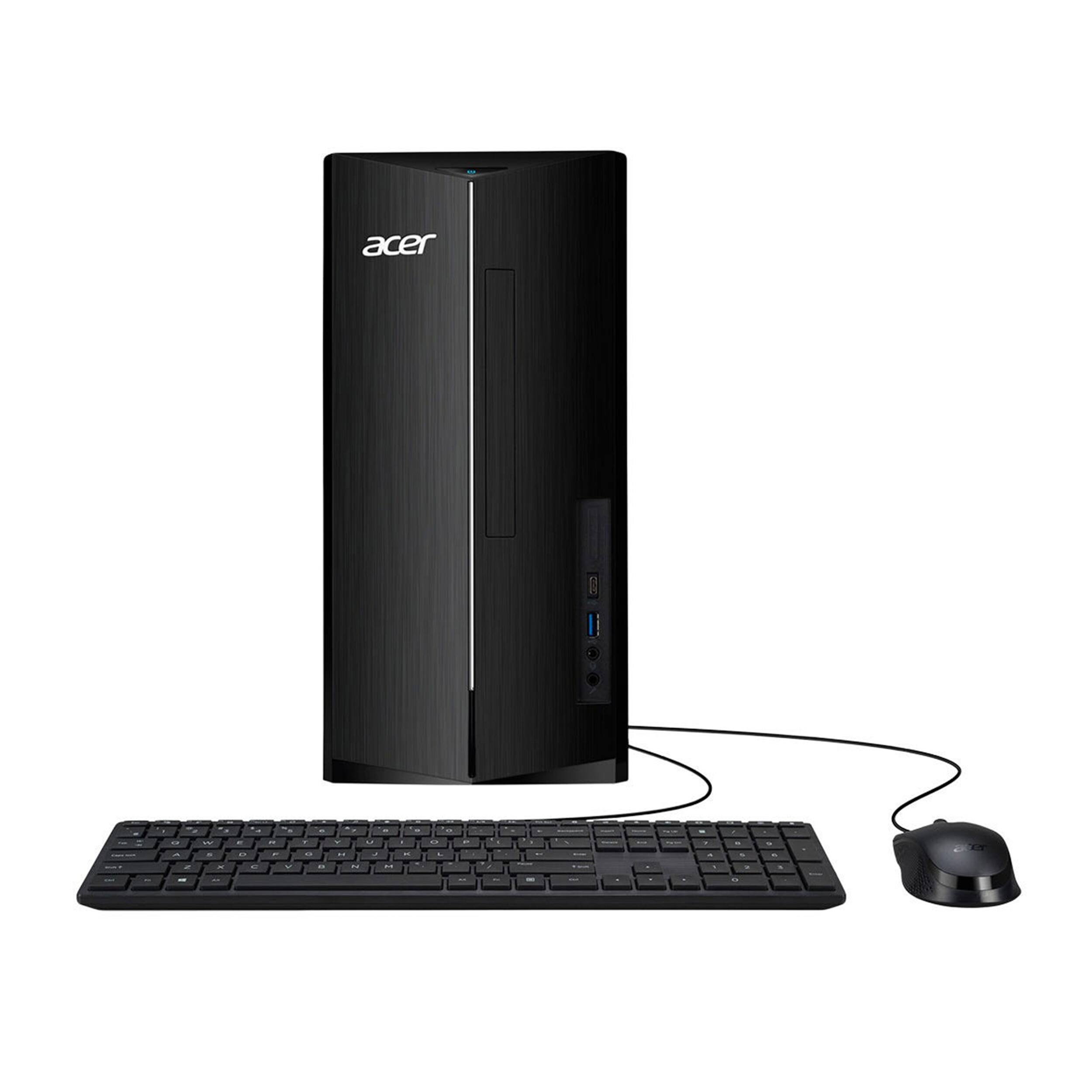 Alt View 2. Acer - Acer Aspire Desktop,Intel Core i5-14400,16GB DDR5,512GB SSD+160GB Dock Set,Keyboard & Mouse,Wi-Fi 6E,Win 11,Black - Black.