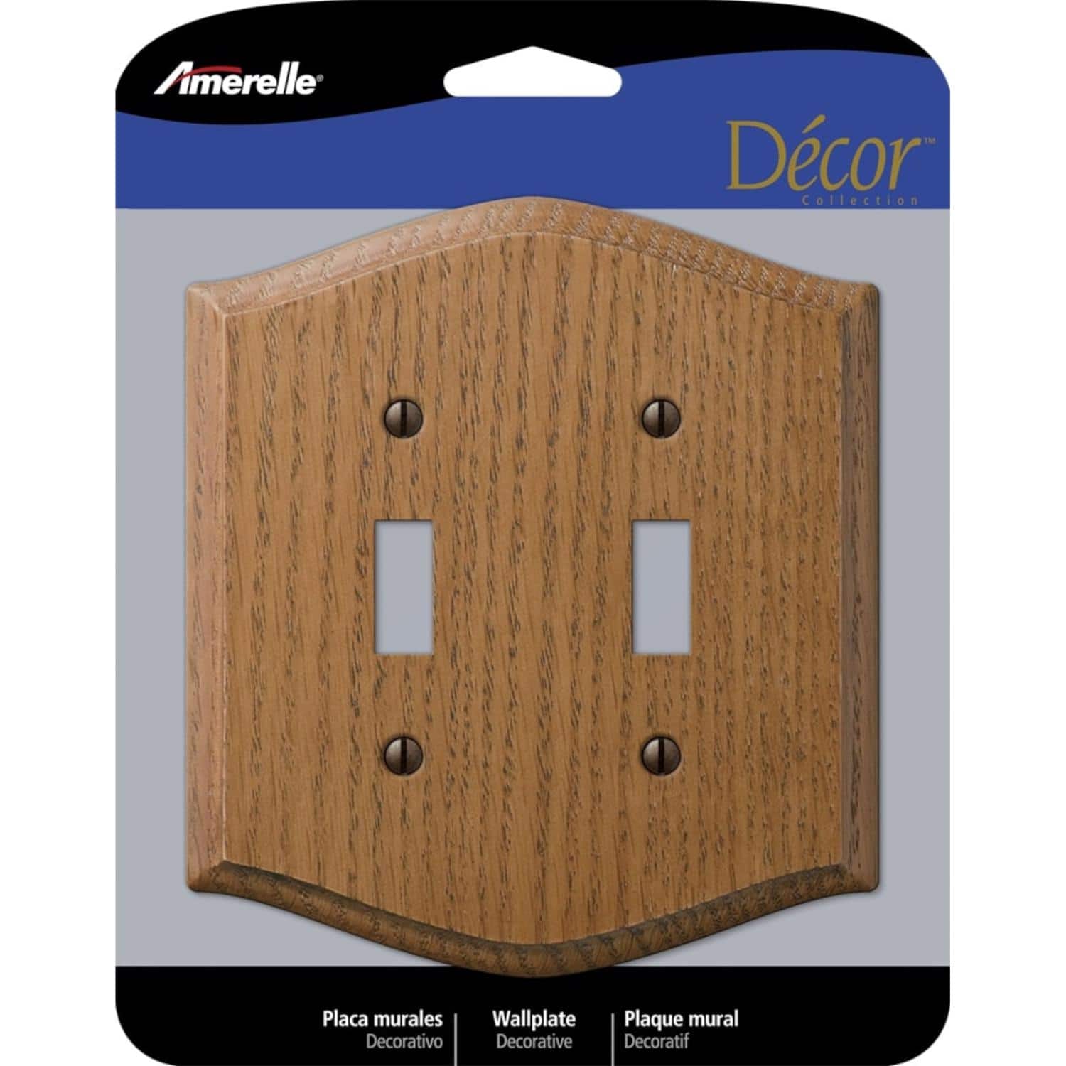AMERELLE - Country 2 gang Wood Toggle Wall Plate 1 pk - Brown price history on PriceWatchPro