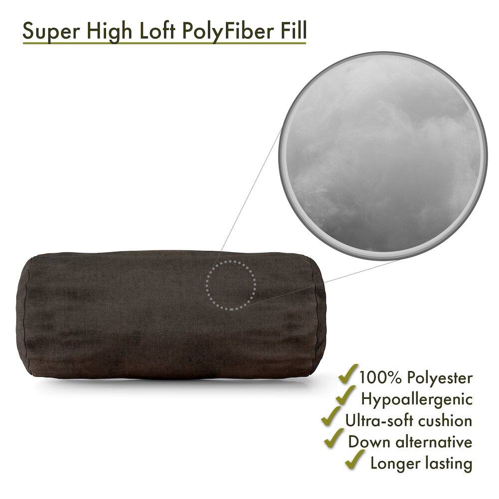 Super High Loft PolyFiber Fill

- 100% Polyester
- Hypoallergenic
- Ultra-soft cushion
- Down alternative
- Longer lasting