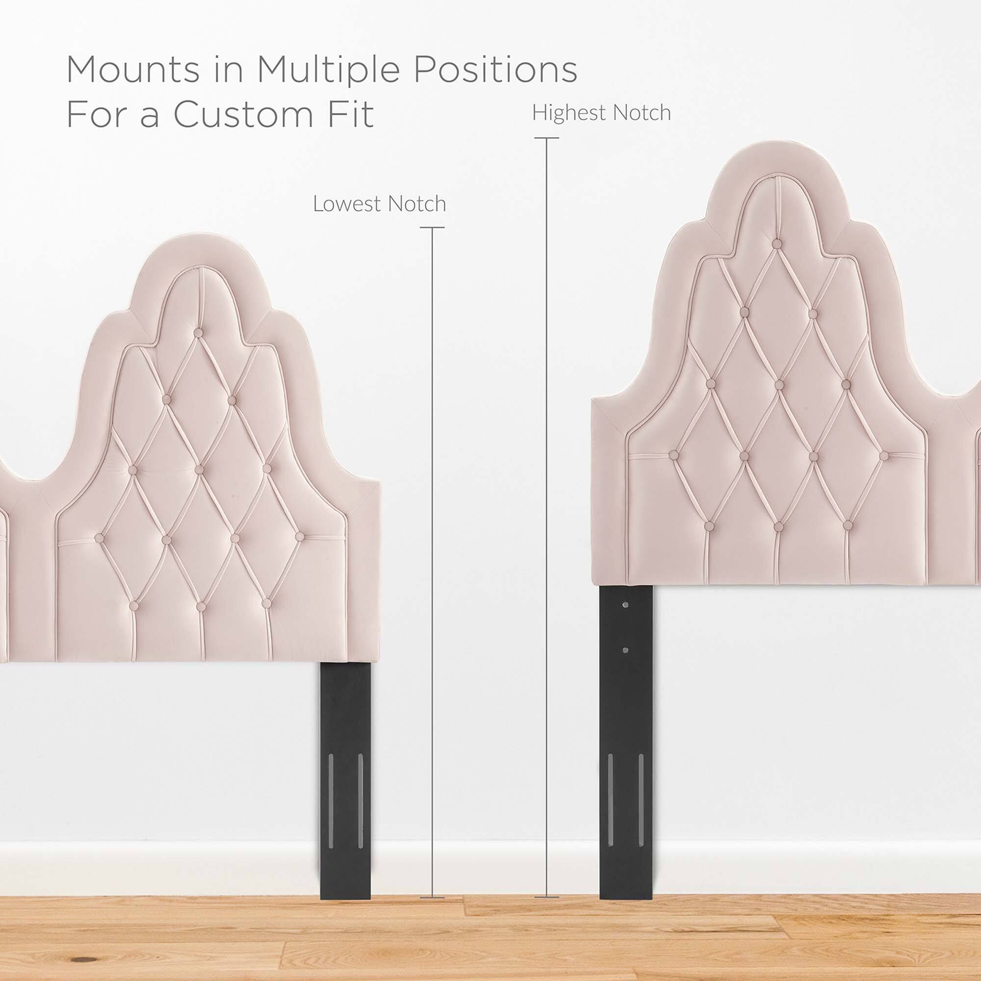 Mounts in Multiple Positions  
For a Custom Fit  

Lowest Notch  
Highest Notch