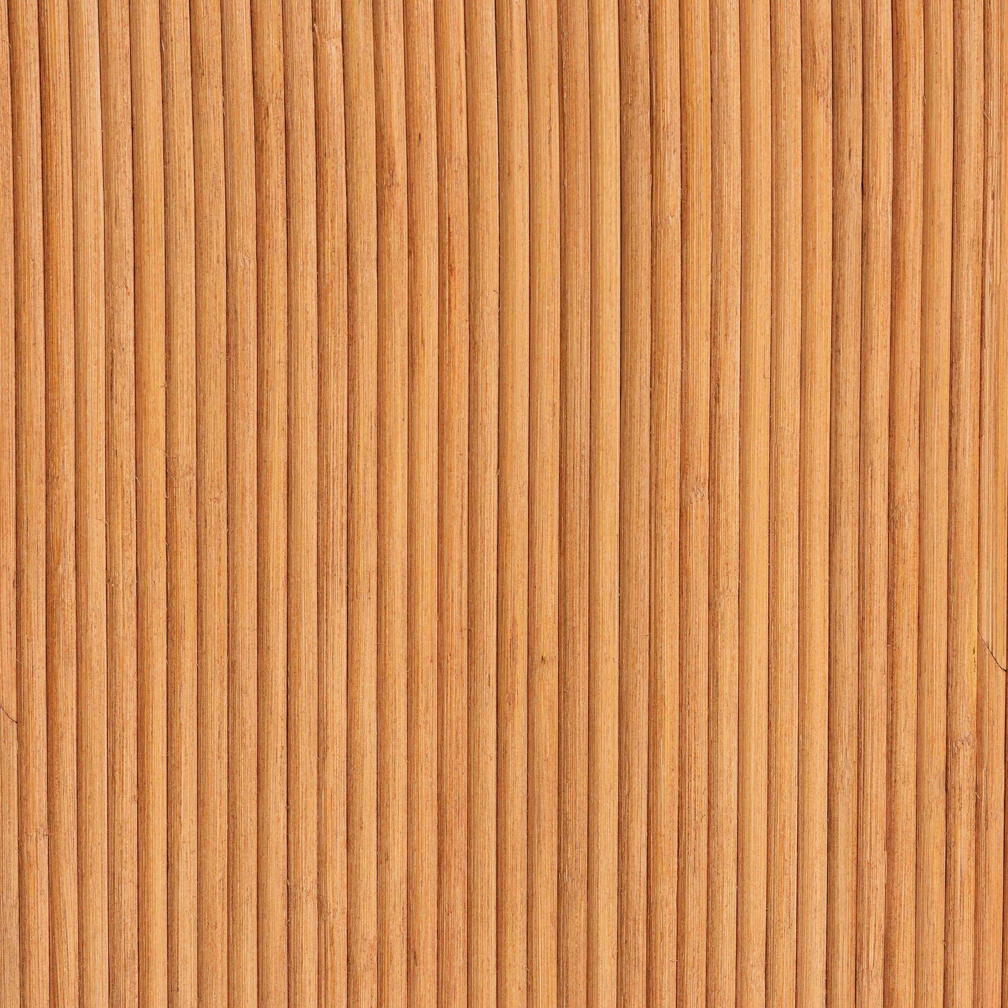 Alt View 1. bali & pari - Guevara Bohemian Fluted Rattan Console Table - Light Honey.