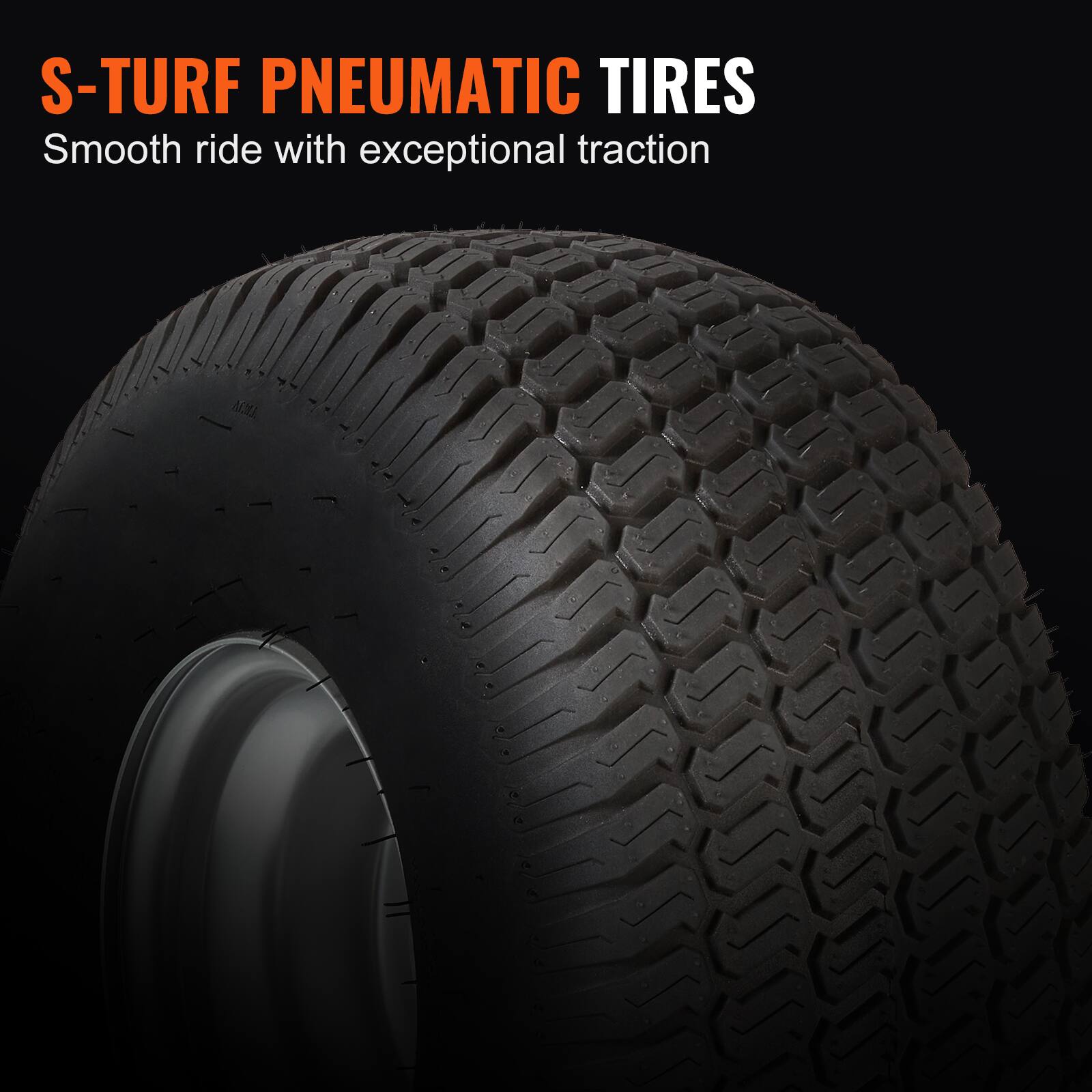S-TURF PNEUMATIC TIRES  
Smooth ride with exceptional traction