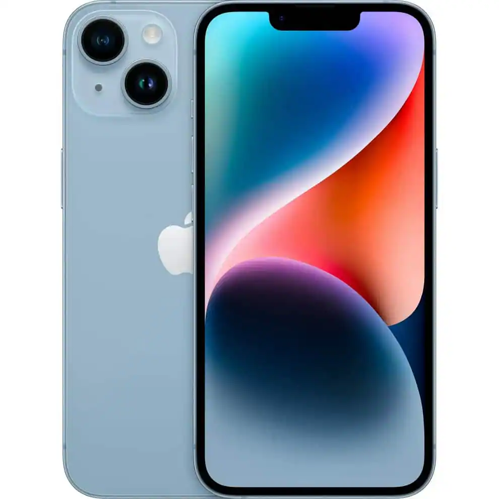 Front. Apple - iPhone 14 - Blue.