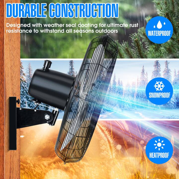 DURABLE CONSTRUCTION  
Designed with weather seal coating for ultimate rust resistance to withstand all seasons outdoors  

WATERPROOF  
SNOWPROOF  
HEATPROOF