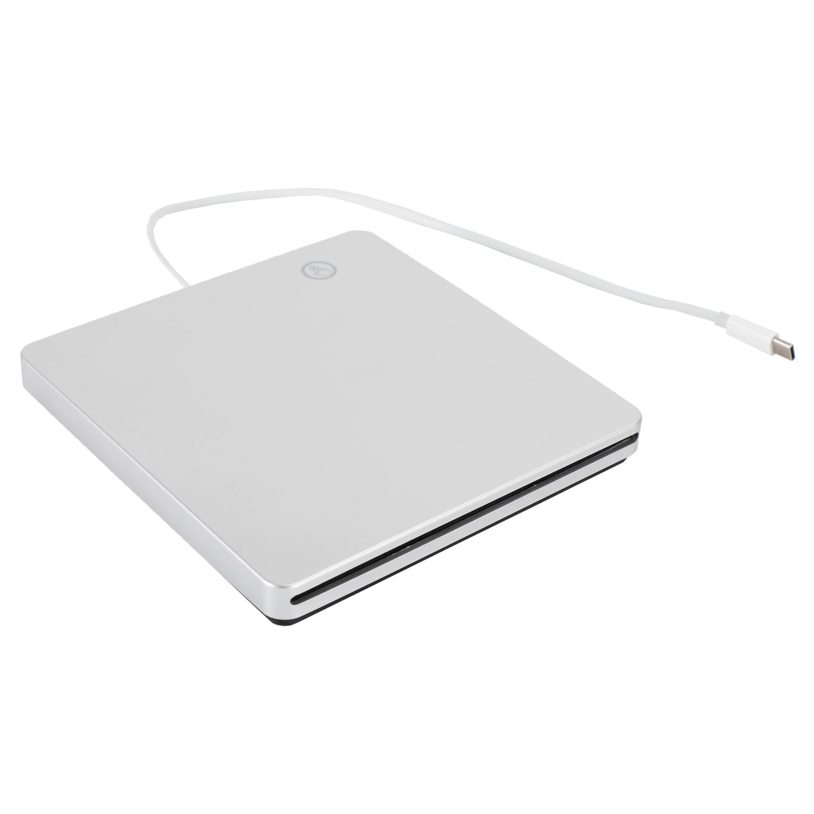 Alt View 6. Topteng - Type-C External Blu-ray DVD Combo Drive - Plays Blu-ray & DVDs, Burns DVDs/CDs, with Touch Buttons for Mac/Windows - Silver.