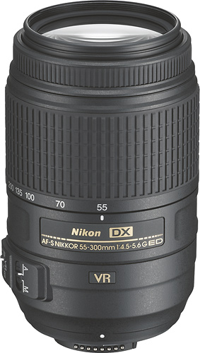 Best Buy: Nikon AF-S DX NIKKOR 55-300mm f/4.5-5.6G ED VR Telephoto 