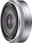 Best Buy: Sony 16mm f/2.8 E-Mount Wide-Angle Lens Silver SEL16F28S