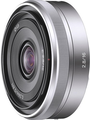 Angle Zoom. Sony - 16mm f/2.8 E-Mount Wide-Angle Lens - Silver.