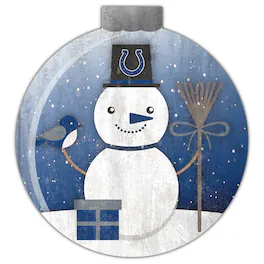 Fan Creations - Indianapolis Colts 12'' Snow Globe Wall Art - Multicolor