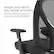Height and width adjustable armrests
Soft arm pads support forearms and shoulders