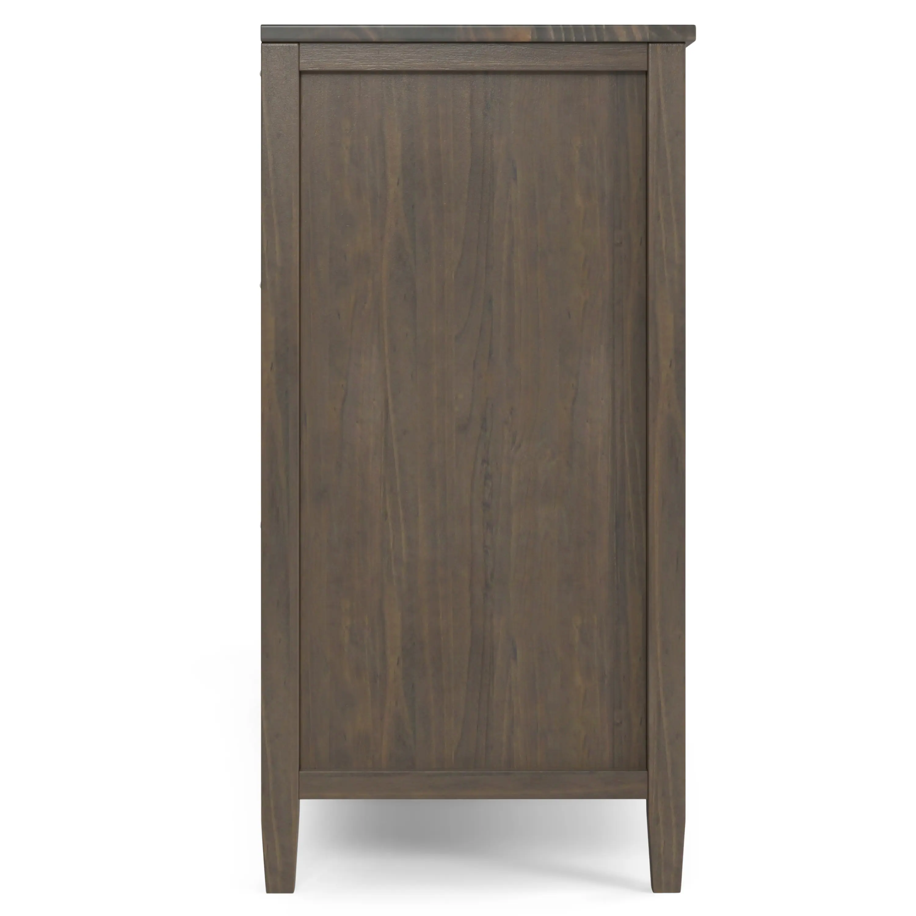 Alt View 4. Simpli Home - Ela SOLID WOOD Sideboard with Wine Storage in Smoky Brown - Smoky Brown.