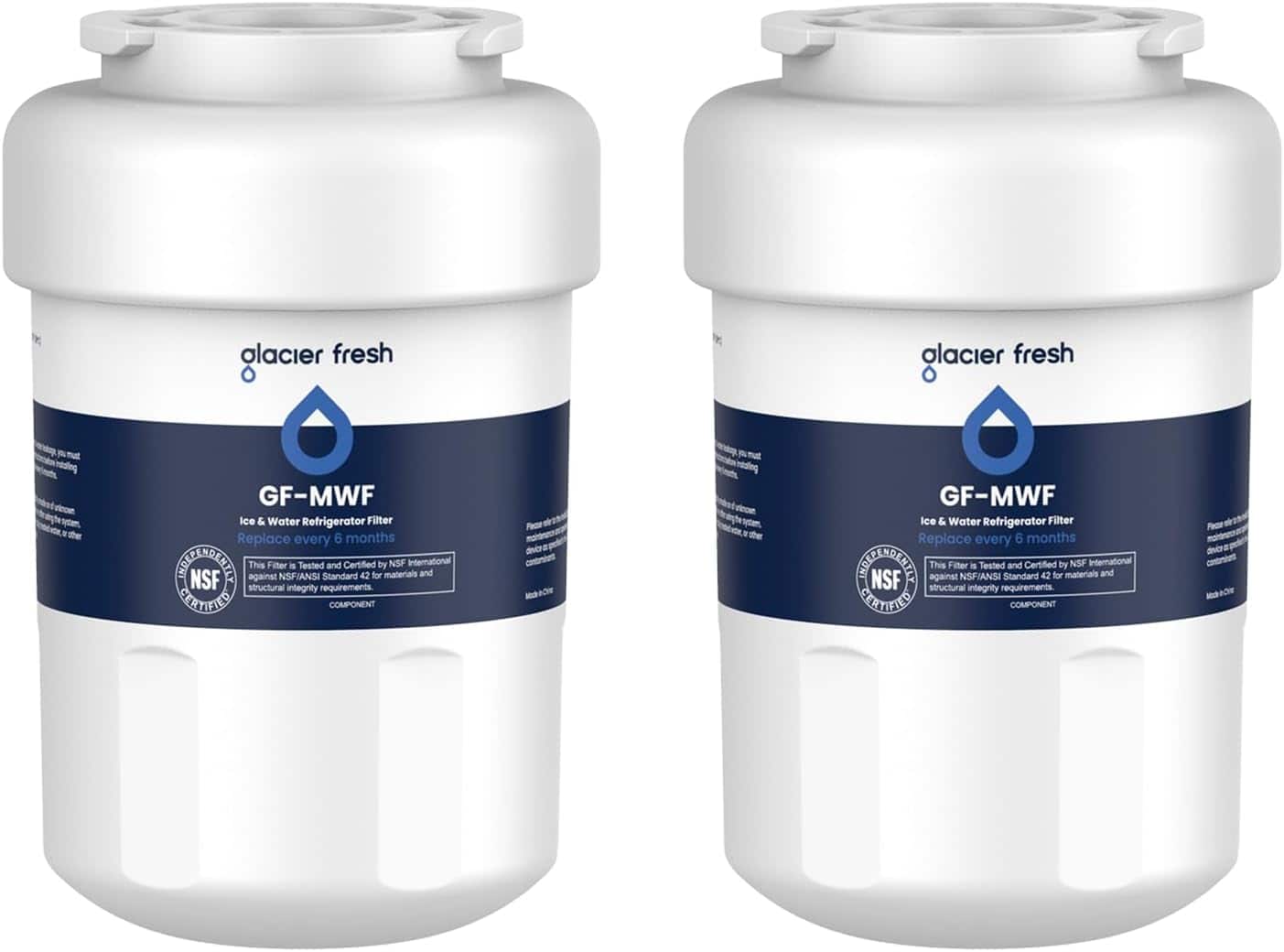 GLACIER FRESH - Replacement for MWF Refrigerator Water Filters, SmartWater MWFP, MWFA, 2 Pack