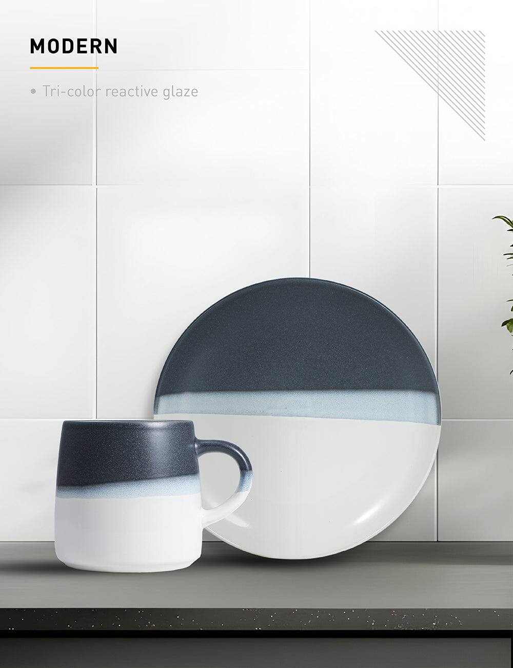 MODERN
Tri-color reactive glaze