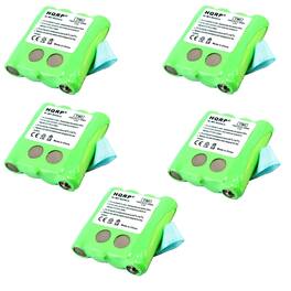 HQRP - 5-Pack 4.8 V 700 mAh NiMH Radio Battery Replacement for Motorola SX700 SX700R SX709R