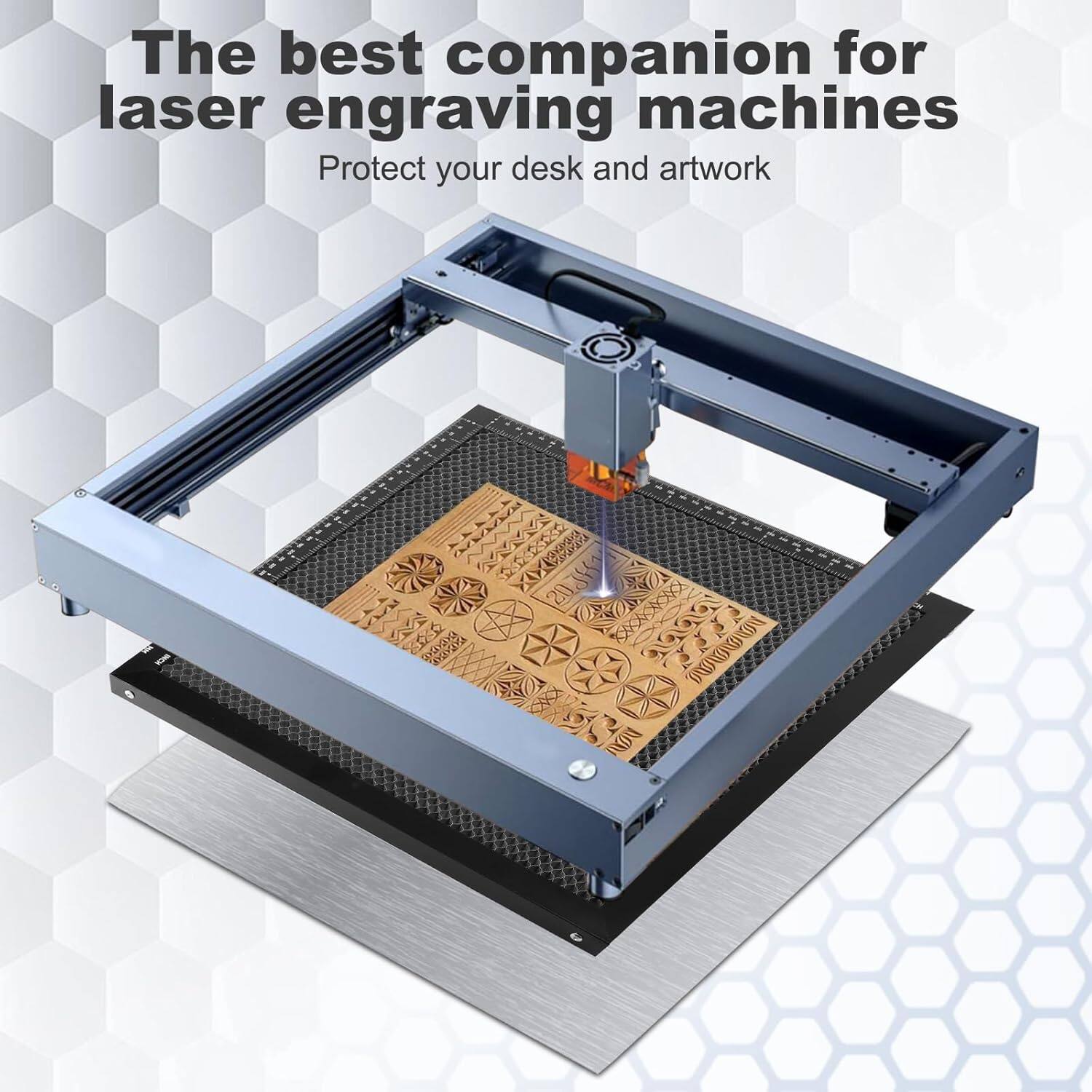 The best companion for laser engraving machines Protect your desk and artwork.