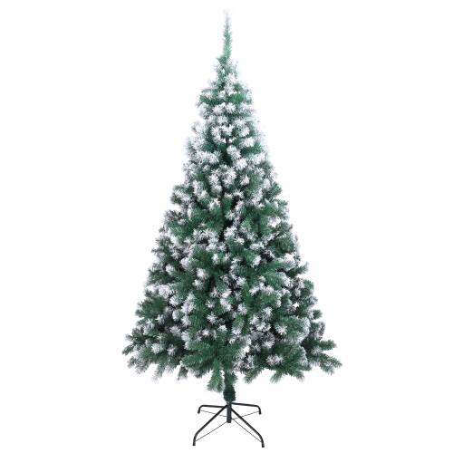 Front. Winado - 7FT Artificial Christmas Spray White Tree Unlit with Branch, Metal Base for Xmas Indoor Outdoor Holiday Party Decoration - Spray White.