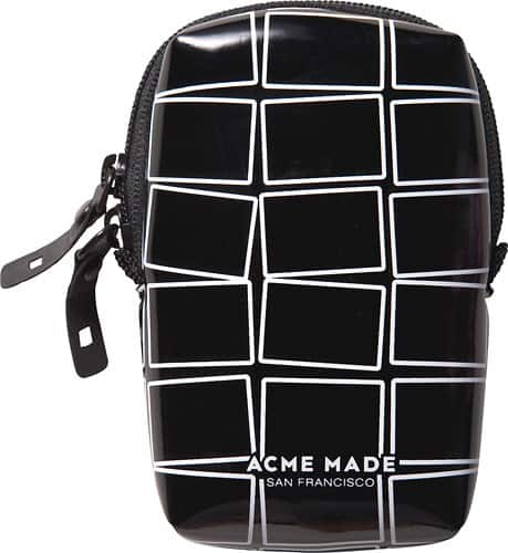 Front Standard. Acme Made - Smart Little Pouch Camera Case - Black-and-White.