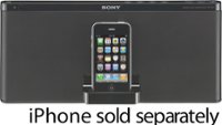 Front Standard. Sony - Speaker Dock for Most Apple® iPod® and iPhone® Models - Black.