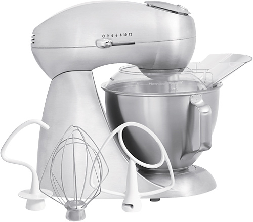 Best Buy: Hamilton Beach Professional All-Metal Stand Mixer with Attachment  Hub GREY 63240