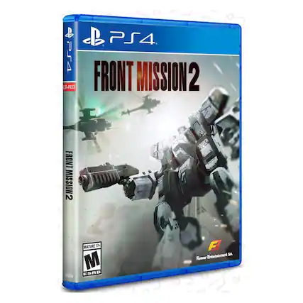 PS4 LR-PXXX
PS4 FRONT MISSION 2
FRONT MISSION 2
MATURE 17+
M XXXXXX ESRB
F Entertainment SA - M (Mature 17+)