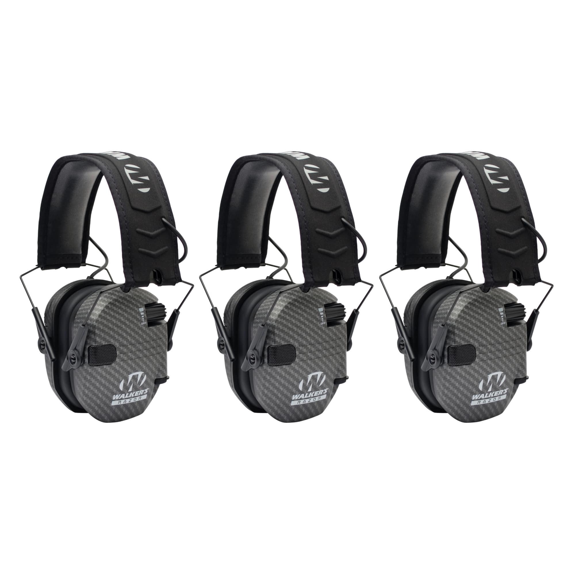 Walkers - Walker's Razor Slim Electronic Shooting Muffs 3-Pack Bundle - Carbon Gray price history on PriceWatchPro