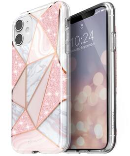 Vena - MELANGE Chic Design Slim Protective Case for Apple iPhone 11 - Marble Rose Gold - Multicolored