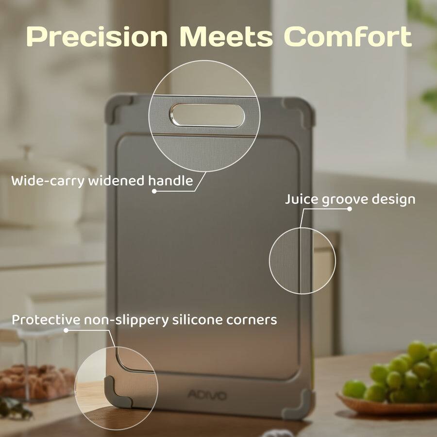 Precision Meets Comfort

- Wide-carry widened handle
- Juice groove design
- Protective non-slippery silicone corners