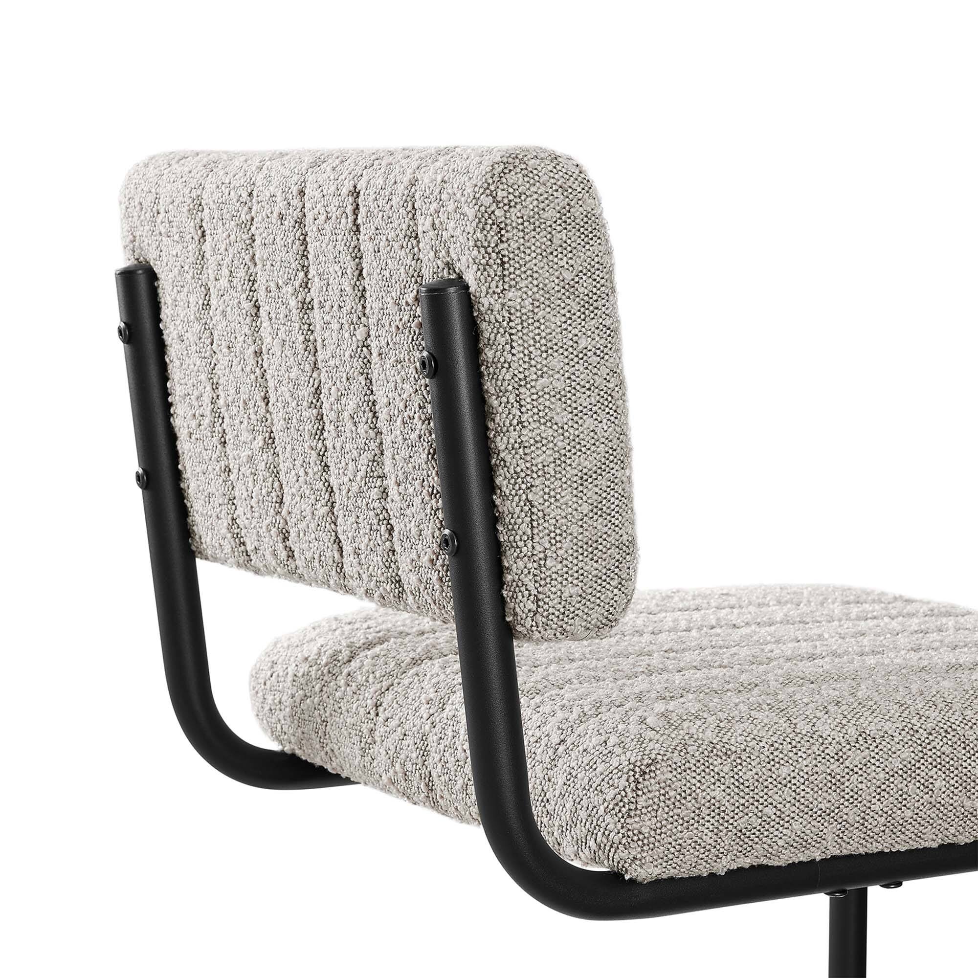 Alt View 6. Modway - Parity Boucle Bar Stools Set of 2 by Modway - Black Taupe.