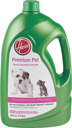 Front Standard. Hoover - 128-Oz. Premium Pet Formula Carpet/Upholstery Detergent.