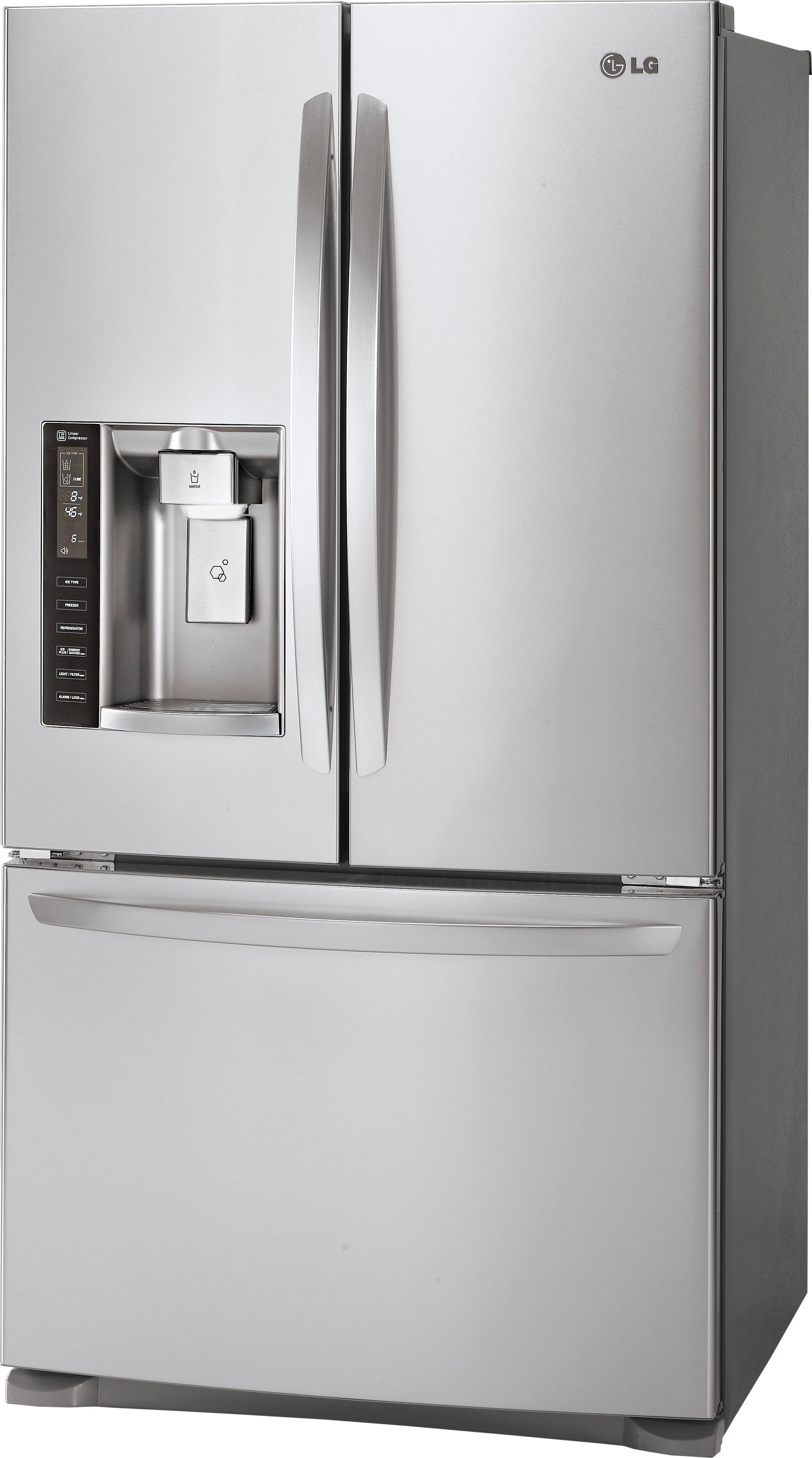 Best Buy: LG 19.8 Cu. Ft. Counter-Depth French Door Refrigerator Lg Counter Depth Stainless Steel Refrigerator