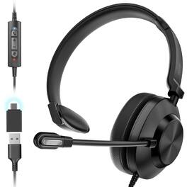 Delton - 30Y MS Teams Noise Cancelling Professional USB Headset (DWH30Y) - Black