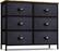Front. Sorbus - Sorbus Dresser with 6 Drawers, Furniture Storage Tower Unit for Bedroom, Hallway, Closet Wood Top Fabric Drawers Chest - Black/wood top.