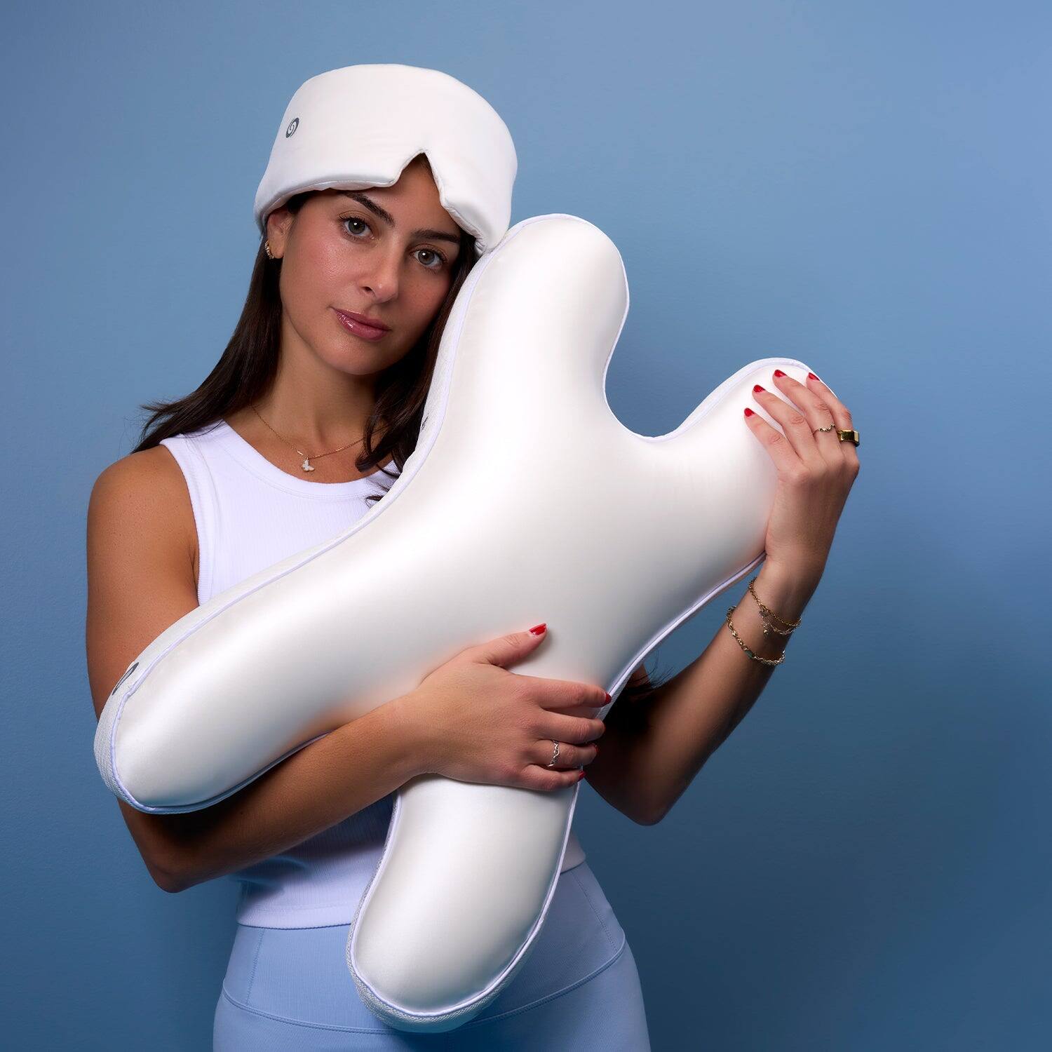 Left. Bedgear - Beauty Performance® Pillow - White, Standard - white.