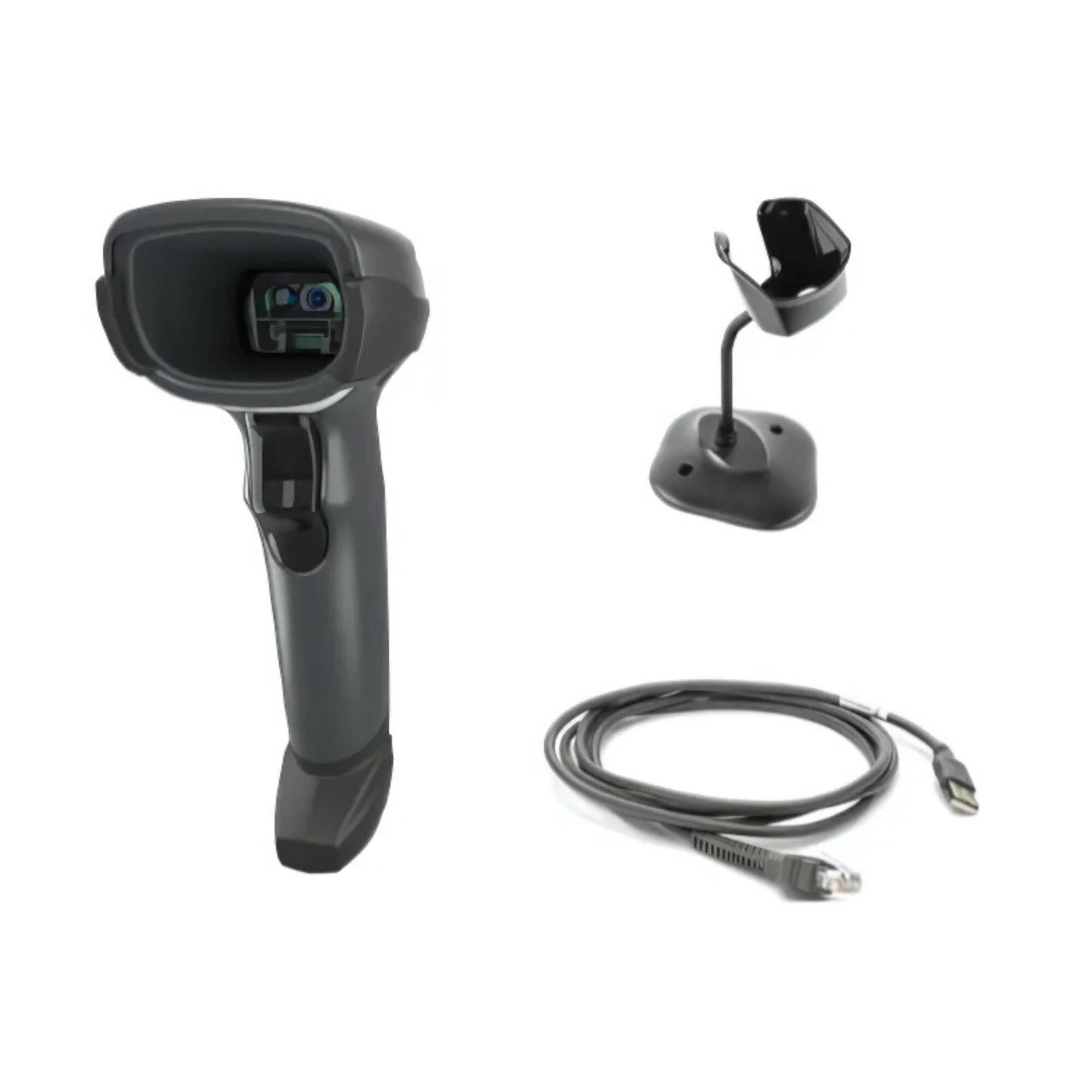 Left. Zebra - ZEBRA DS4608-SR7U2100SGW 1D/2D Barcode Scanner with 800 MHz Microprocessor - Black.