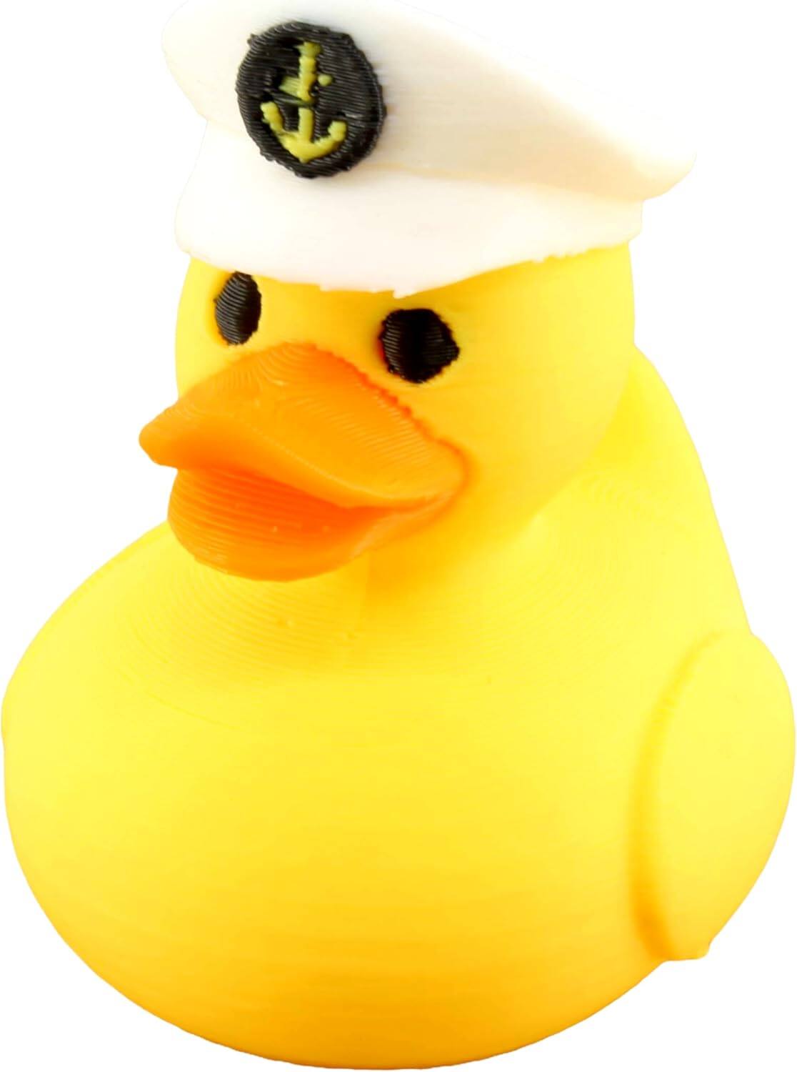 Front. JuzToys - Captain Duck Figurine, 4x4 Ducking, Fun Car Dashboard Accessory, Unique Captain Figure Gifts, Ducks for Cars by PowerTRC - Yellow.