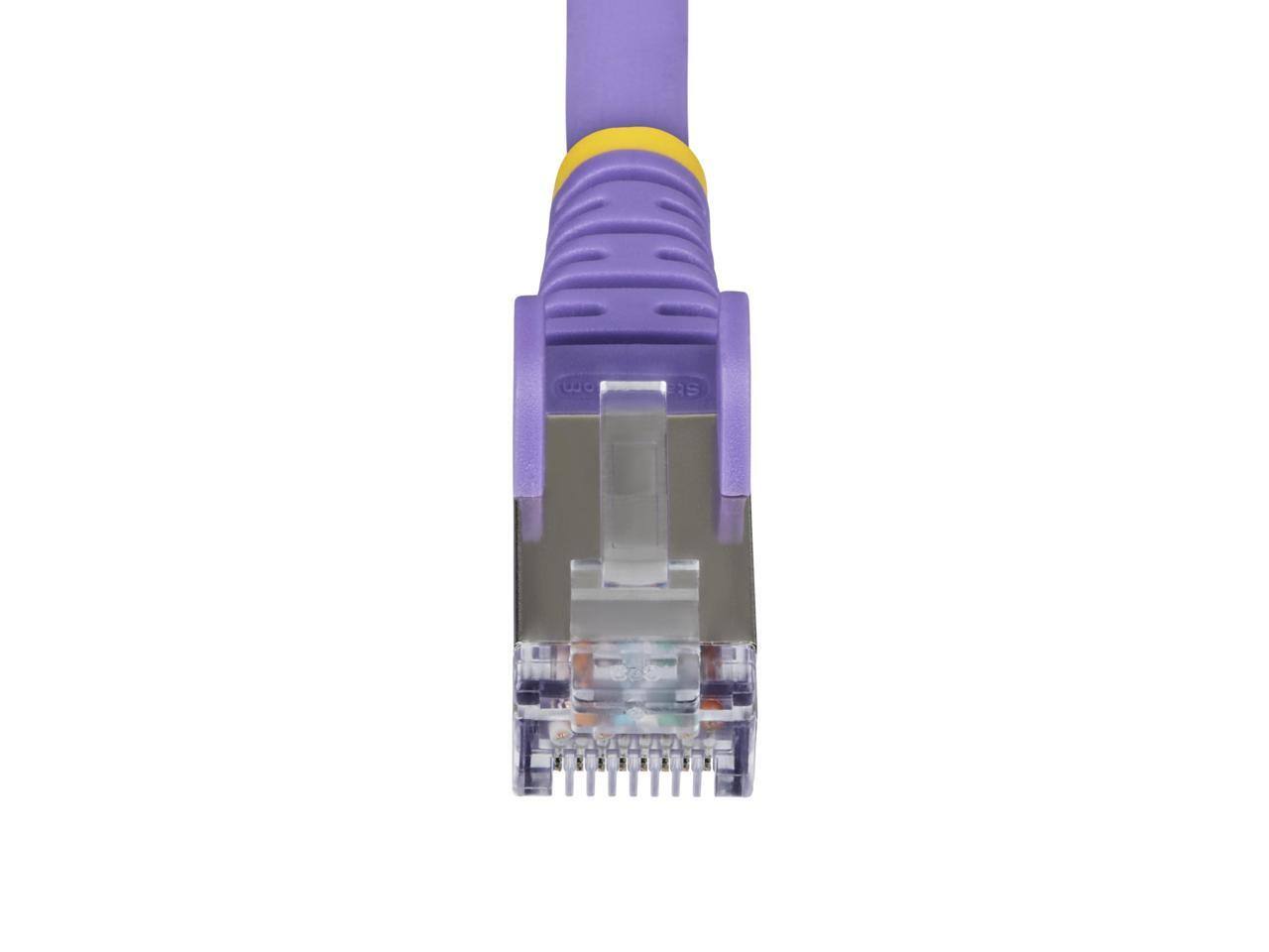 Alt View 4. StarTech.com - StarTech 1ft Purple CAT6a Ethernet Cable Model NLPL-1F-CAT6A-PATCH.