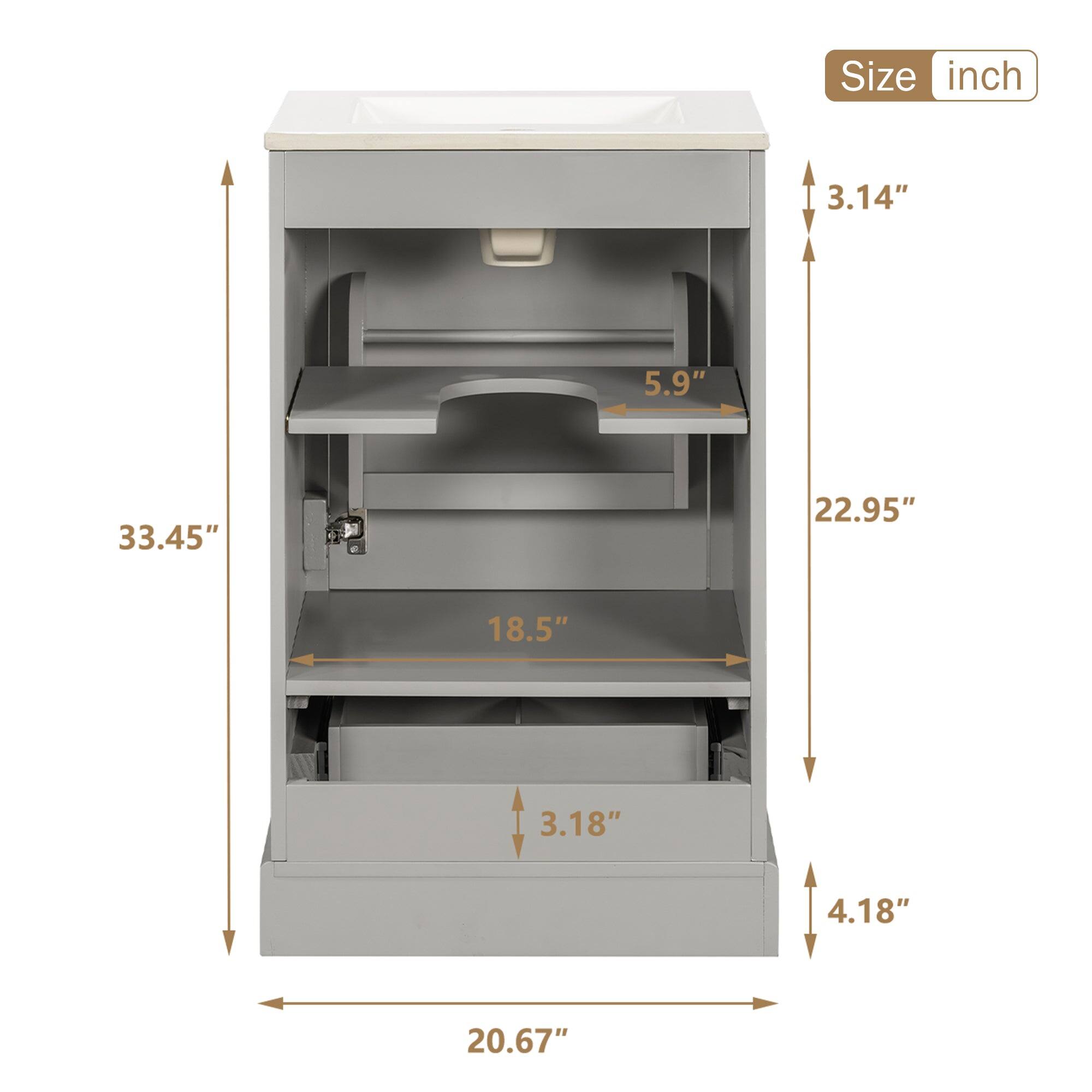 Size inch

- 33.45"
- 20.67"
- 22.95"
- 18.5"
- 5.9"
- 4.18"
- 3.18"
- 3.14"