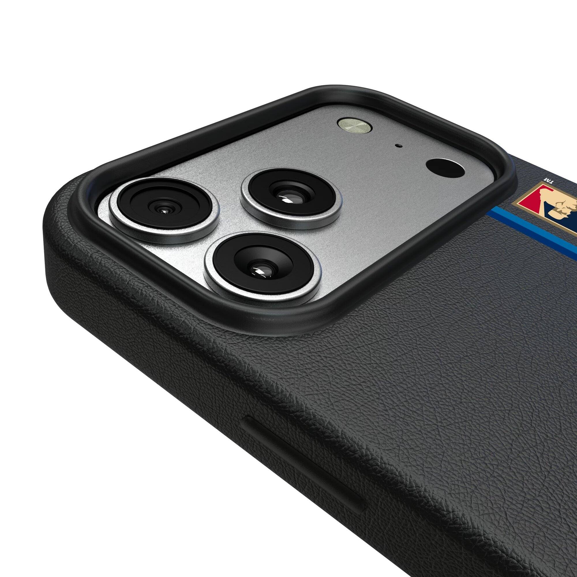 Alt View 2. Keyscaper - Toronto Blue Jays 1997 Logo iPhone Magnetic Bump Case - 17 Pro Max - Black.