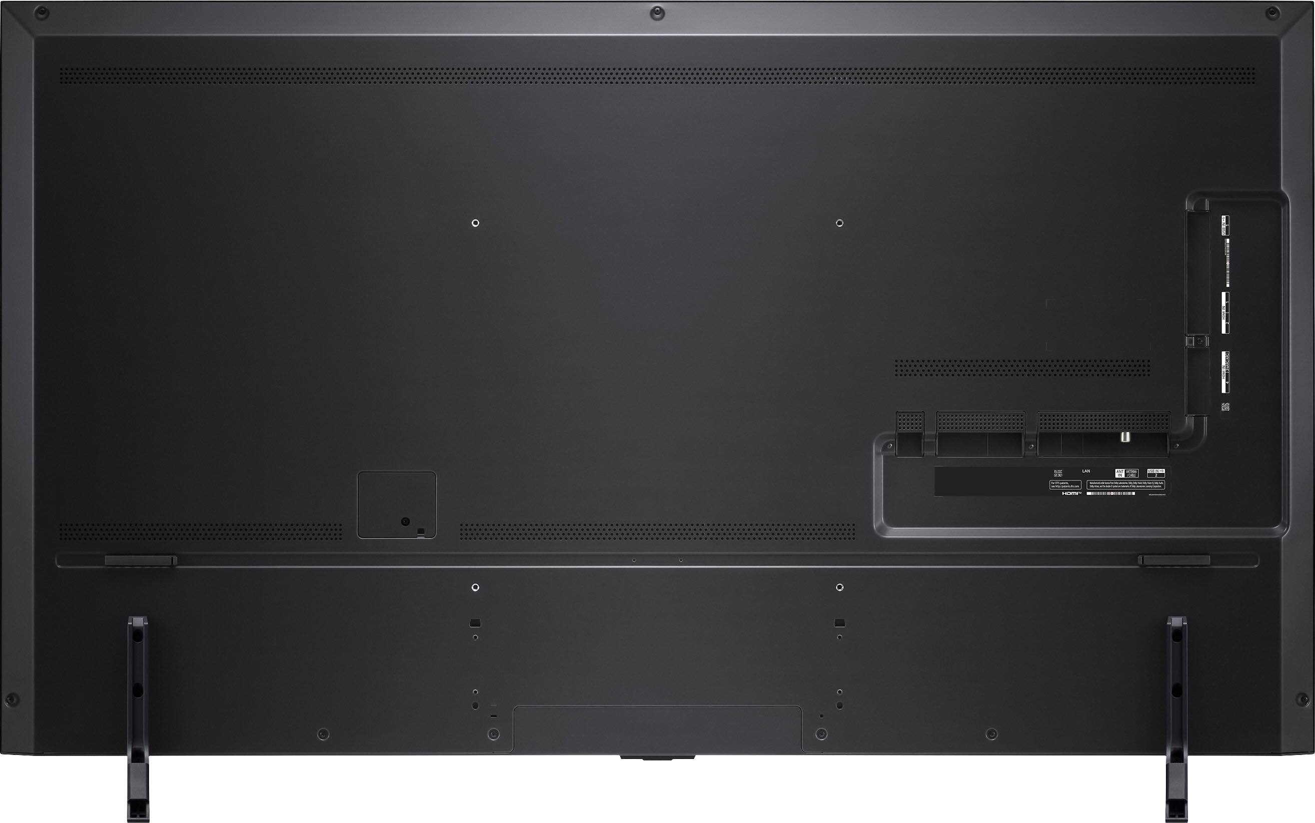 LG 65-Inch 4K HDR Smart Quantum Dot NanoCell Mini LED TV (2024) front and back view