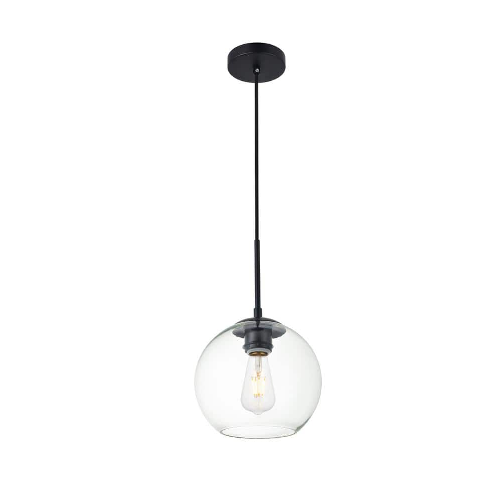 Living District - Baxter 1 Light Black Pendant With Clear Glass - Black And Clear price history on PriceWatchPro