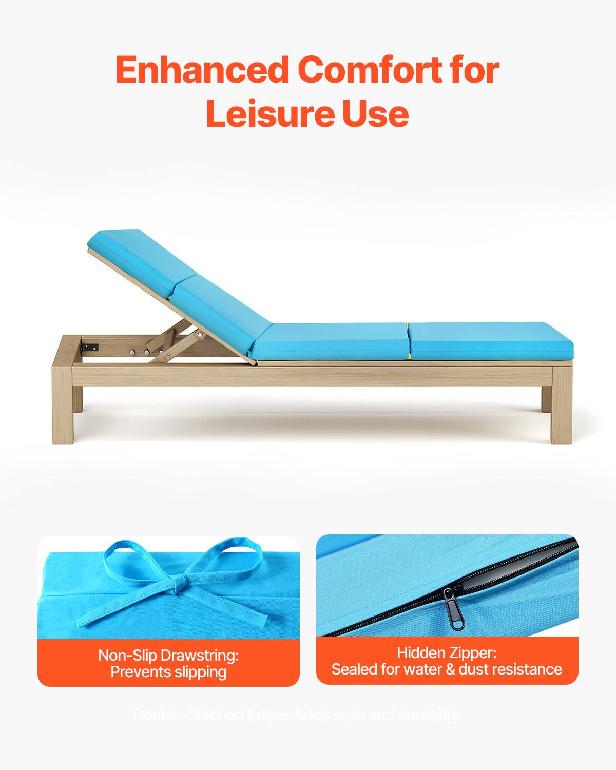 Enhanced Comfort for Leisure Use

- Non-Slip Drawstring: Prevents slipping
- Hidden Zipper: Sealed for water & dust resistance
- Double-Stitched Edges: Adds style and durability