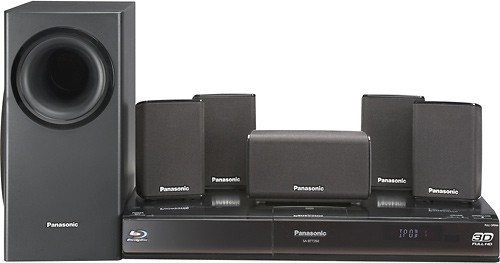 dat is alles Betekenisvol Wolkenkrabber Best Buy: Panasonic 1000W 5.1-Ch. 3D/Wi-Fi Blu-ray Home Theater System  SC-BTT350