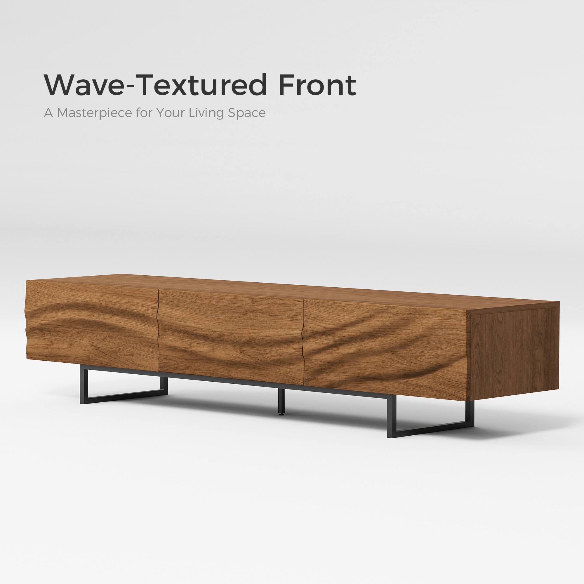 Wave-Textured Front  
A Masterpiece for Your Living Space