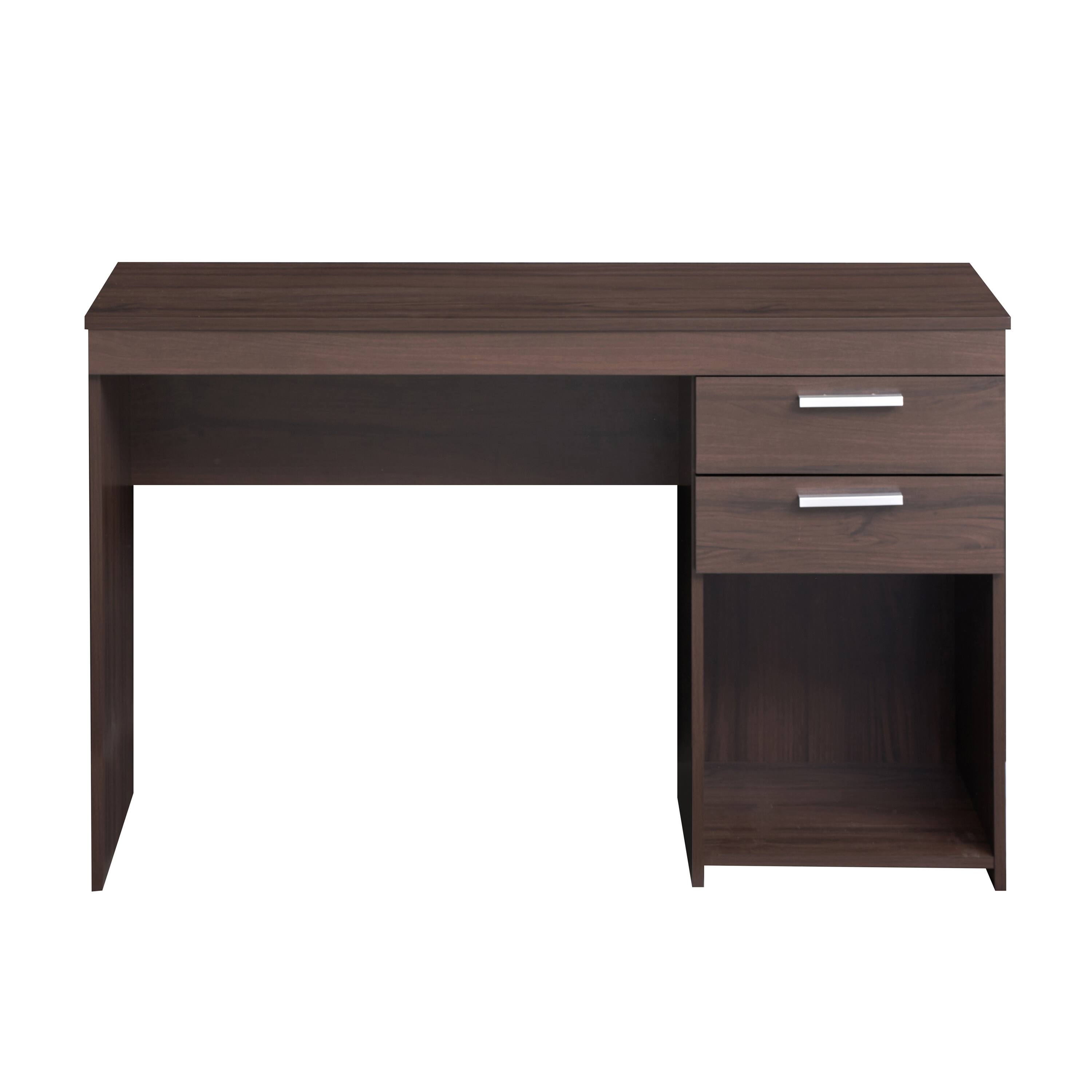 Alt View 2. Spaco - Spaco Home Office Desk with 2 Drawers, Painted Particleboard, Ample Workspace, 44 lbs Tabletop Weight Capacity - Espresso.