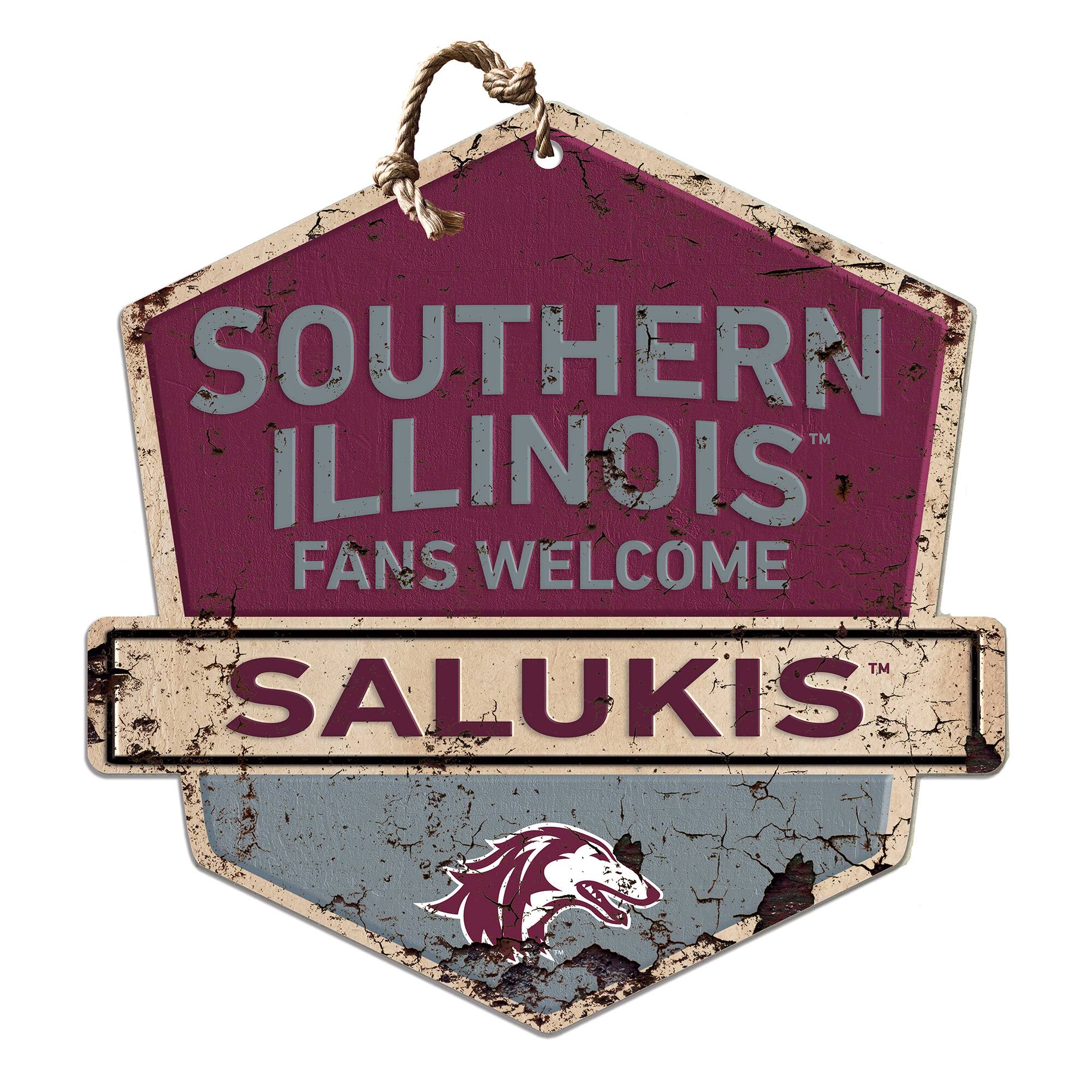Southern Illinois Salukis Fans Welcome Sign