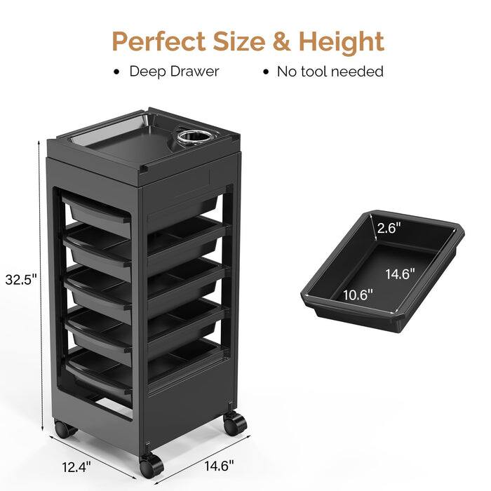 Perfect Size & Height  
- Deep Drawer  
- No tool needed  

Dimensions:  
- Height: 32.5"  
- Width: 14.6"  
- Depth: 12.4"  
- Drawer Size: 14.6" x 10.6" x 2.6"