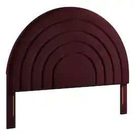 Solana Arched Performance Velvet Queen Headboard by Modway - Red