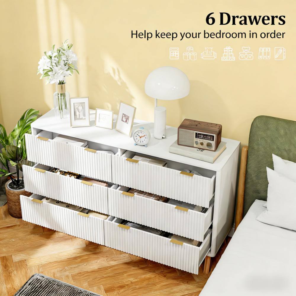 6 Drawers  
Help keep your bedroom in order